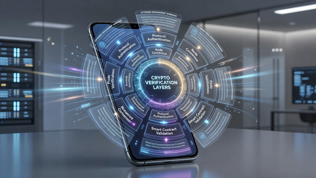 Smartphone mit Wheel-Format und Krypto-Verifizierungsschichten